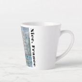 Nice France Peinture sur Latte Mug 12 oz (Droite)
