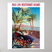 Nice, France Poster vintage restauré (Devant)