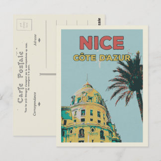 Nice France Promenade des Anglais, hotel Negresco Briefkaart