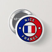 Nice France Ronde Button 5,7 Cm (Voorkant /achterkant)