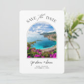 Nice France Wedding Save the Date Kaart (Staand voorkant)