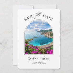 Nice France Wedding Save the Date Kaart