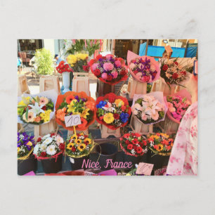 Nice, Frankrijk - Bloedmarkt - Marche aux Fleurs Briefkaart