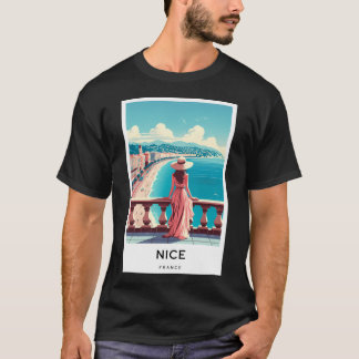 Nice Frankrijk - Digital Art Poster T-shirt