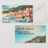 Nice Frankrijk Landschap Roze Turquoise Europe Rev Visitekaartje (Voorkant / Achterkant)