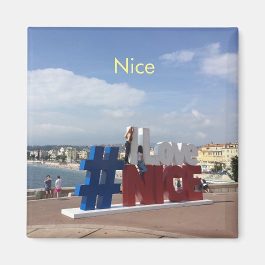 Nice, Frankrijk Magnet Magneet (Voorkant)