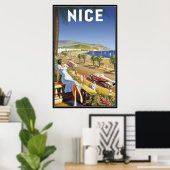 Nice, Frankrijk - Poster (Thuiskantoor)