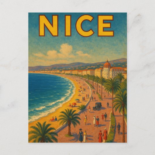 Nice Frankrijk Promenade des Anglais Briefkaart (Voorkant)
