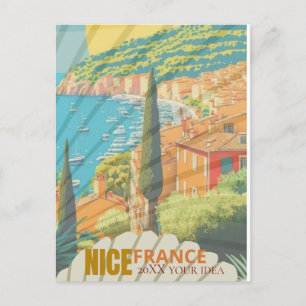 Nice Frankrijk Travel Briefkaart, Nice Briefkaart, Briefkaart