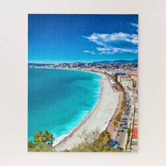 Nice, Franse kustlijn Waterverf Legpuzzel