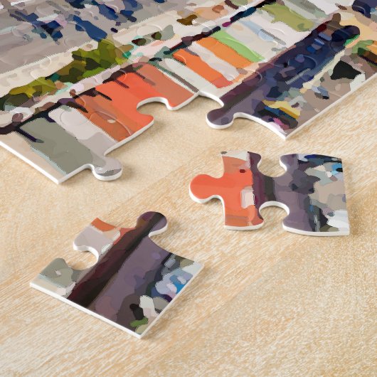 Nice, Franse kustlijn Waterverf Legpuzzel (Zijkant)