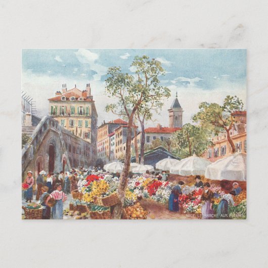 Nice, Franse markt voor ventilatoren Briefkaart (Voorkant)