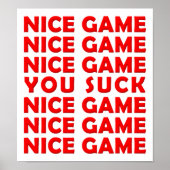 Nice Game Funny Poster (Devant)