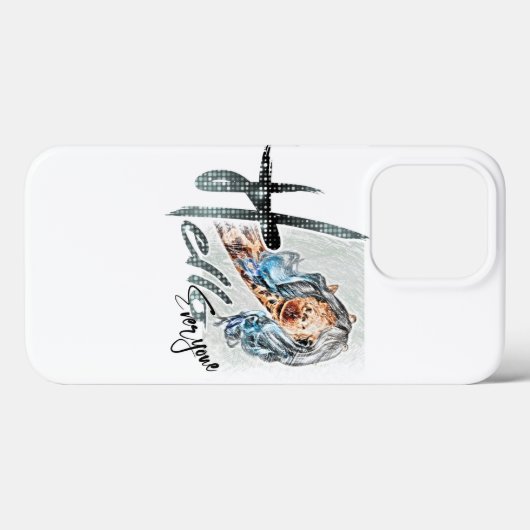 Nice girafe drôle iPhone / coque ipad (Verso (horizontal))