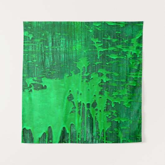 Nice groen oud oppervlak met verfdruppelstructuur  wandkleed (Voorkant)