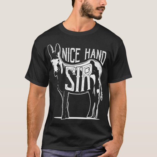 Nice Hand Sir Donkey Poker Funny Gambling Design  T-shirt (Voorkant)