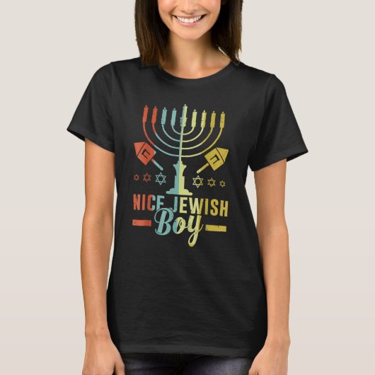 Nice Jeiwsh Boy Cool Chanukah Ugly Hanukkah Sweat (Devant)