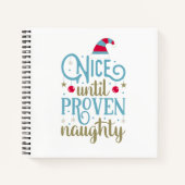 Nice Jusqu'À Noël Naughty Proven | Carnet (Devant)