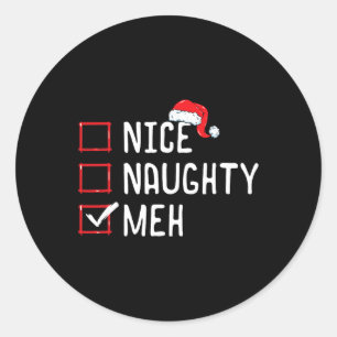 Nice kerst in Meh Ronde Sticker