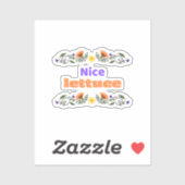 Nice Lettuce Best Chirps Hockey Sticker (Feuille)