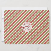 Nice-lijstcertificaat van de kerstman kaart (Achterkant)