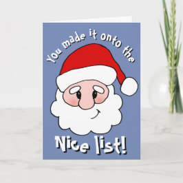 Nice List Christmas Card Feestdagen Kaart