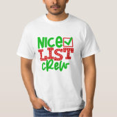 Nice List Crew T-shirt (Voorkant)