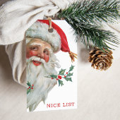 NICE LIST Santa Holiday Gift Labels Cadeaulabel