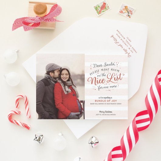 Nice Liste Noël Grossesse Faire-part