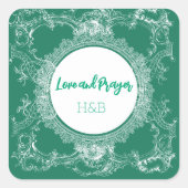 Nice Love Green Sticker (Voorkant)