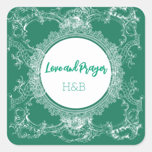 Nice Love Green Sticker (Devant)