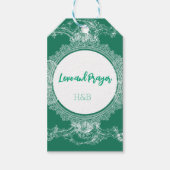 Nice Love Green Sticker Cadeaulabel (Voorkant)