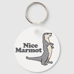 Nice Marmot ferret Sleutelhanger