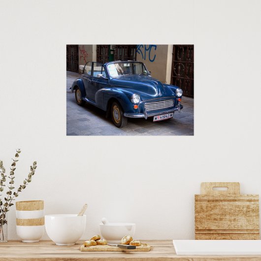 Nice Morris Minor Convertible Tourer Poster (Keuken)