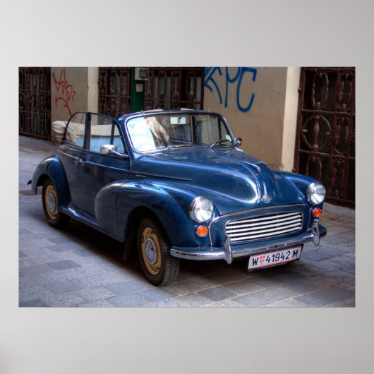 Nice Morris Minor Convertible Tourer Poster (Voorkant)