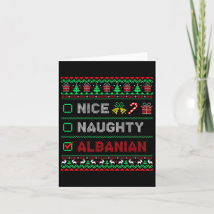 Nice Naughty Albanese kerst Checklist Albanië Kaart