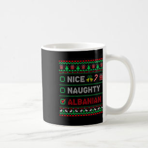 Nice Naughty Albanese kerst Checklist Albanië Koffiemok