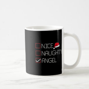 Nice Naughty Angel - Kerstmis Pajama Funny Humor X Koffiemok