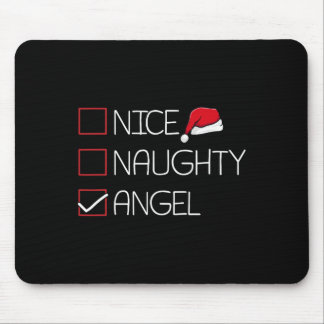 Nice Naughty Angel - Kerstmis Pajama Funny Humor X Muismat