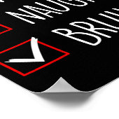 Nice Naughty Bruh Christmas Family Matching Poster (Hoek)