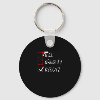 Nice Naughty Christmas Kyrgyzstan Heritage Sleutelhanger