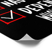 Nice Naughty Depends Who's Asking Christmas List S Poster (Hoek)