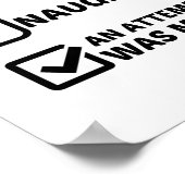 NICE NAUGHTY EEN POGING WERD GEMAAKT POSTER (Hoek)