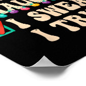 Nice Naughty I Swear I Tried, Christmas List Retro Poster (Hoek)