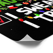 Nice Naughty I Swear I Tried Family Xmas Funny Chr Poster (Hoek)