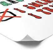 Nice Naughty I Swear I Tried Funny Christmas Check Poster (Hoek)