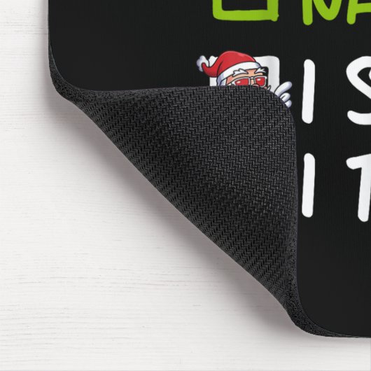 Nice Naughty I Swear I Tried Funny Christmas Pajam Muismat (Hoek)