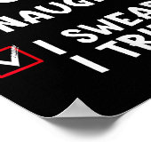 Nice Naughty I Swear I Tried List Christmas Santa Poster (Hoek)