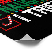 Nice Naughty I Tried Santa's Naughty List Funny Ch Poster (Hoek)