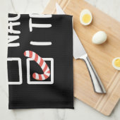 Nice Naughty I Tried Santa's Naughty List Funny Theedoek (Quarter Fold)